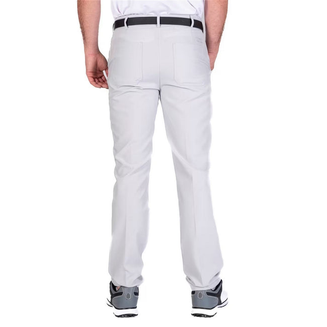 Light Grey - Lifestyle - Island Green Mens Tour Stretch Tapered Leg Golf Trousers