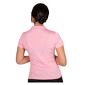 Candy Pink - Back - Island Green Womens-Ladies Classic Micro Pique Golf Polo Shirt