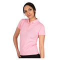 Candy Pink - Lifestyle - Island Green Womens-Ladies Classic Micro Pique Golf Polo Shirt