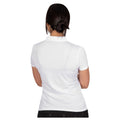 White - Back - Island Green Womens-Ladies Classic Micro Pique Golf Polo Shirt