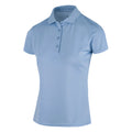 Cerulean - Front - Island Green Womens-Ladies Classic Micro Pique Golf Polo Shirt