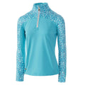 Aqua - Front - Island Green Womens-Ladies Floral Base Layer Top