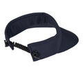 Navy - Back - Island Green Womens-Ladies Diamante Logo Golf Sun Visor
