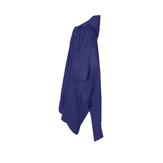Navy - Side - Splashmacs Unisex Lightweight Rain Poncho
