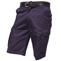 Harbour Navy - Front - Warrior Mens Cargo Work Shorts