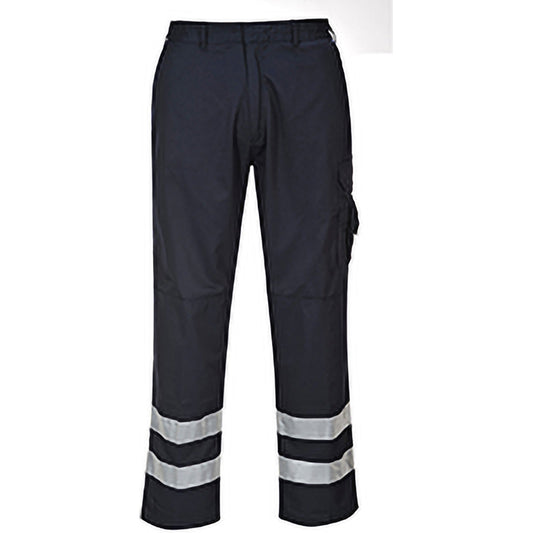 Dark Navy - Front - Portwest Mens Iona Safety Workwear Trousers