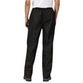 Black - Side - Regatta Mens Linton Overtrousers (Waterproof, Windproof and Breathable)