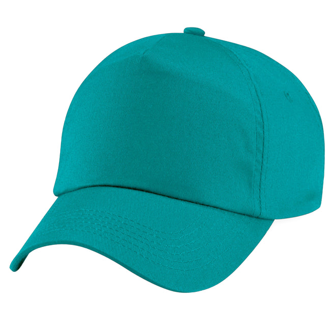 Emerald - Back - Beechfield Unisex Plain Original 5 Panel Baseball Cap