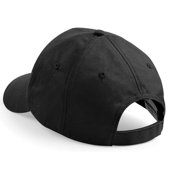 Black - Side - Beechfield Unisex Plain Original 5 Panel Baseball Cap