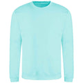 Peppermint - Front - AWDis Just Hoods AWDis Unisex Crew Neck Plain Sweatshirt (280 GSM)