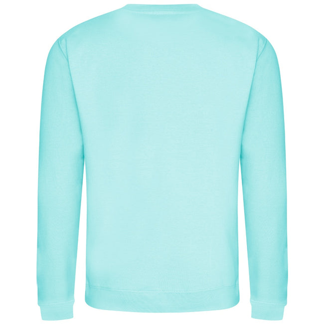 Peppermint - Side - AWDis Just Hoods AWDis Unisex Crew Neck Plain Sweatshirt (280 GSM)