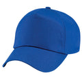 Bright Royal - Back - Beechfield Plain Unisex Junior Original 5 Panel Baseball Cap