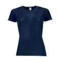 French Navy - Front - SOLS Womens-Ladies Sporty Short Sleeve T-Shirt