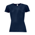 French Navy - Front - SOLS Womens-Ladies Sporty Short Sleeve T-Shirt