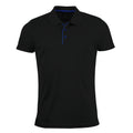 Black - Front - SOLS Mens Performer Short Sleeve Pique Polo Shirt