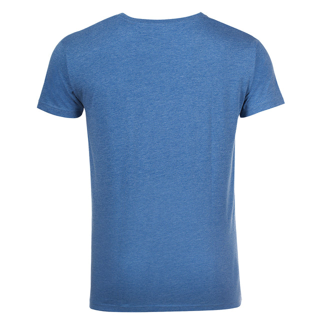 Heather Blue - Back - SOLS Mens Mixed Short Sleeve T-Shirt