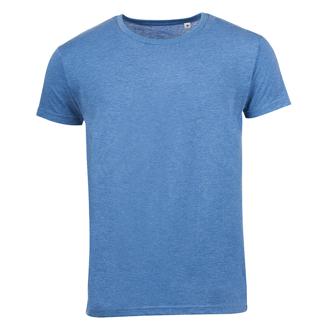 Heather Blue - Front - SOLS Mens Mixed Short Sleeve T-Shirt