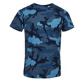 Blue Camo - Front - SOLS Mens Camo Short Sleeve T-Shirt