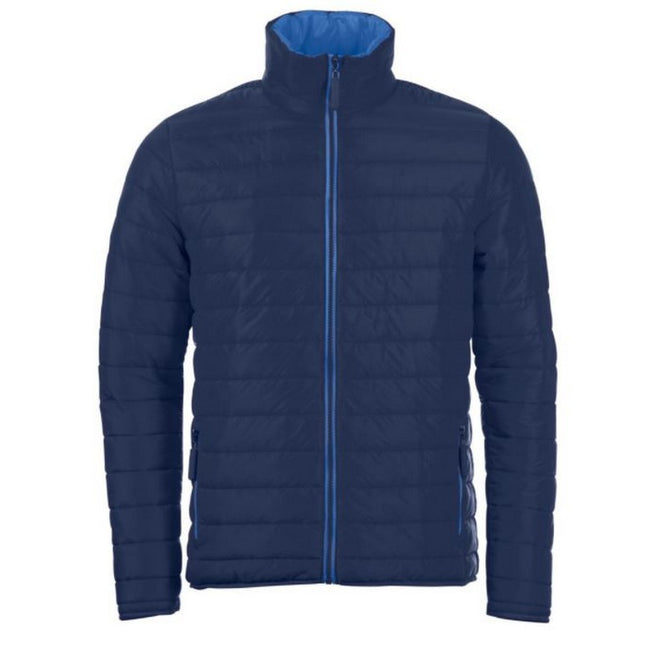 Navy - Front - SOLS Mens Ride Padded Water Repellent Jacket