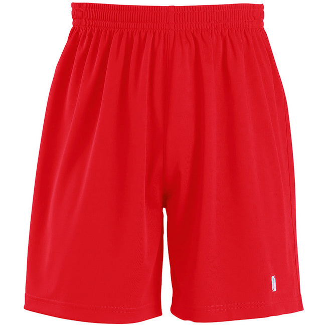 Red - Front - SOLS Mens San Siro 2 Sport Shorts