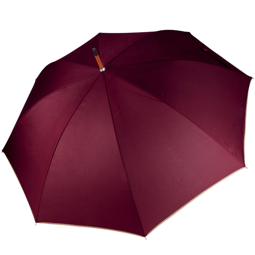 Burgundy - Back - Kimood Unisex Auto Open Walking Umbrella