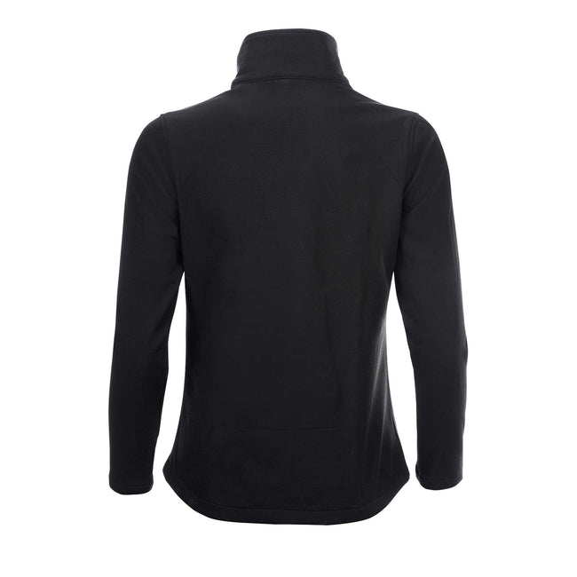 Black - Side - SOLS Womens-Ladies Race Full Zip Water Repellent Softshell Jacket