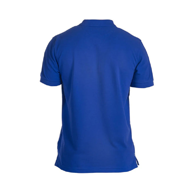 Royal - Back - Canterbury Mens Waimak Short Sleeve Pique Polo Shirt
