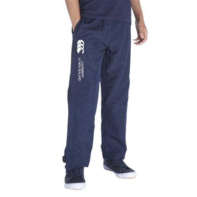 Navy - Side - Canterbury Childrens-Kids Stadium Elasticated Sports Trousers