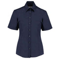Dark Navy - Front - Kustom Kit Womens-Ladies Short Sleeve Business-Work Shirt