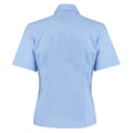 Light Blue - Back - Kustom Kit Womens-Ladies Short Sleeve Business-Work Shirt