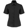 Black - Front - Kustom Kit Womens-Ladies Short Sleeve Business-Work Shirt