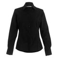 Black - Front - Kustom Kit Womens-Ladies Long Sleeve Business-Work Shirt