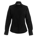 Black - Front - Kustom Kit Womens-Ladies Long Sleeve Business-Work Shirt