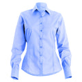 Light Blue - Front - Kustom Kit Womens-Ladies Long Sleeve Business-Work Shirt