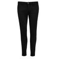 Black - Front - SOLS Womens-Ladies Jules Chino Trousers