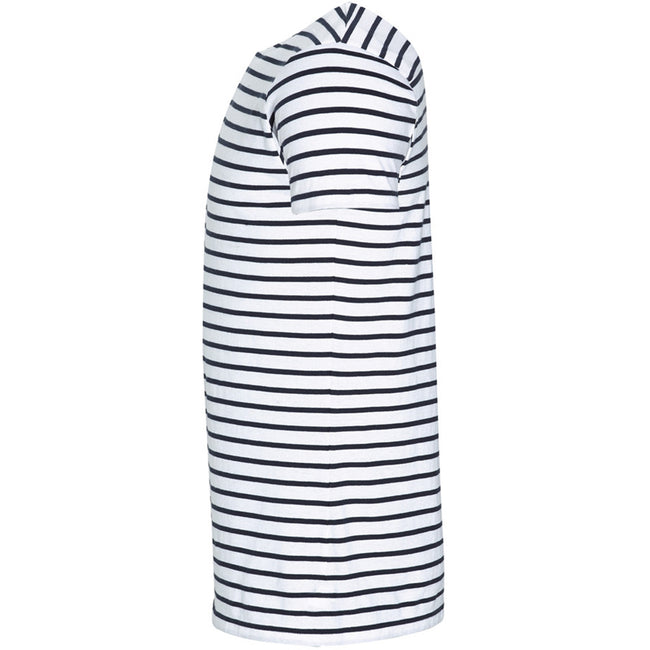White-Navy - Side - SOLS Mens Miles Striped Short Sleeve T-Shirt
