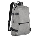 Grey Marl - Lifestyle - SOLS Unisex Wall Street Padded Backpack