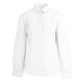 White - Front - Brook Taverner Womens-Ladies Trevi Long Sleeve Poplin Shirt