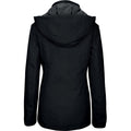 Black - Back - Kariban Womens-Ladies Hooded Parka Jacket