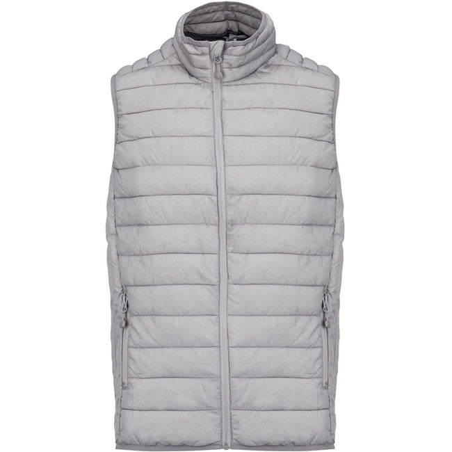 Marl Silver - Front - Kariban Mens Quilted Lightweight Down Bodywarmer