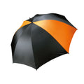 Black-Orange - Front - Kimood Storm Manual Open Golf Umbrella