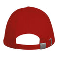 Red - Side - SOLS Unisex Long Beach Cap