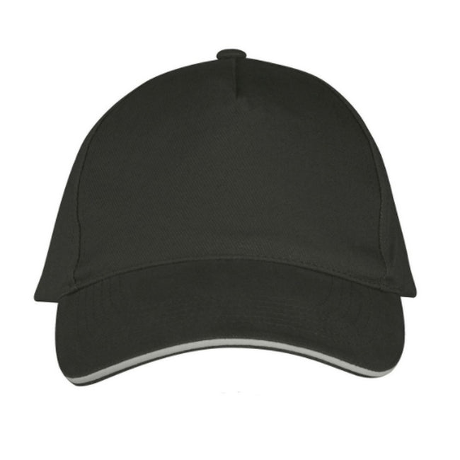Dark Grey-Light Grey - Back - SOLS Unisex Long Beach Cap