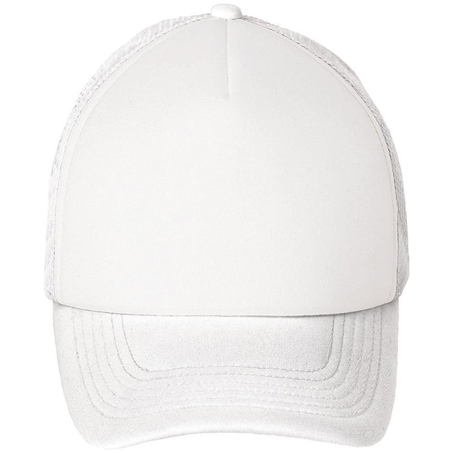 White - Side - SOLS Unisex Bubble Contrast Cap