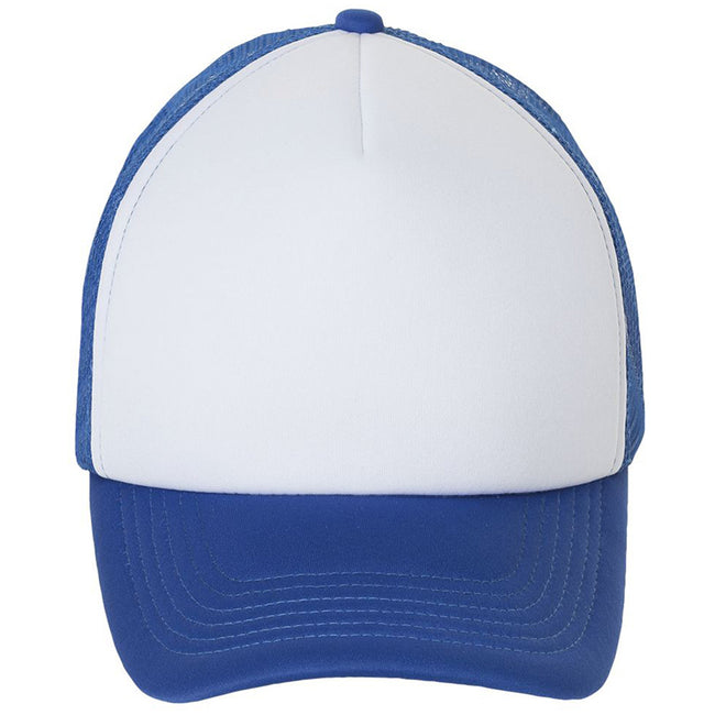 White-Royal Blue - Side - SOLS Unisex Bubble Contrast Cap