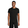 Black-White - Back - SOLS Mens Classico Contrast Short Sleeve Football T-Shirt