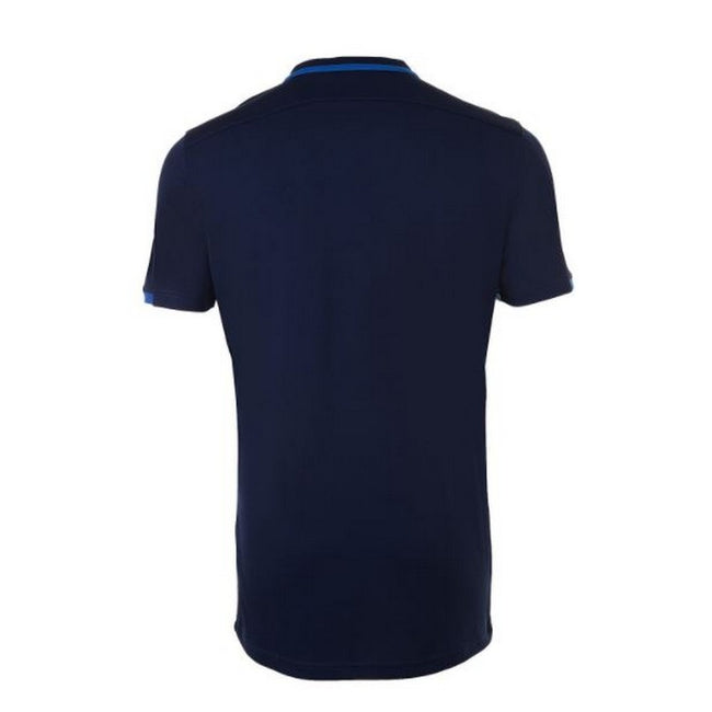 French Navy-Royal Blue - Side - SOLS Mens Classico Contrast Short Sleeve Football T-Shirt