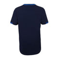 French Navy-Royal Blue - Side - SOLS Childrens-Kids Classico Contrast Short Sleeve Football T-Shirt