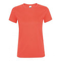 Coral - Front - SOLS Womens-Ladies Regent Short Sleeve T-Shirt