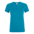 Aqua - Front - SOLS Womens-Ladies Regent Short Sleeve T-Shirt